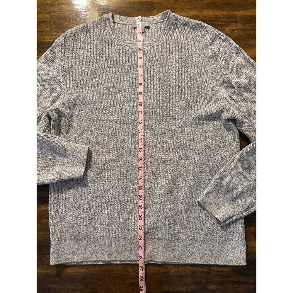 COS Women's XL Sweater Crew Neck 100% Cotton Knit Pullover Long Sleeve